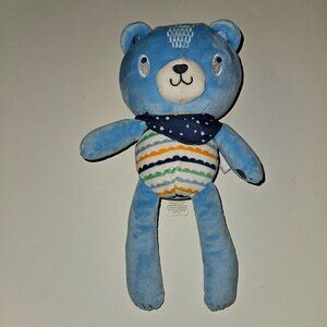 Stepping Stones Blue Teddy Bear Plush 12" Lovey Stuffed Animal Toy